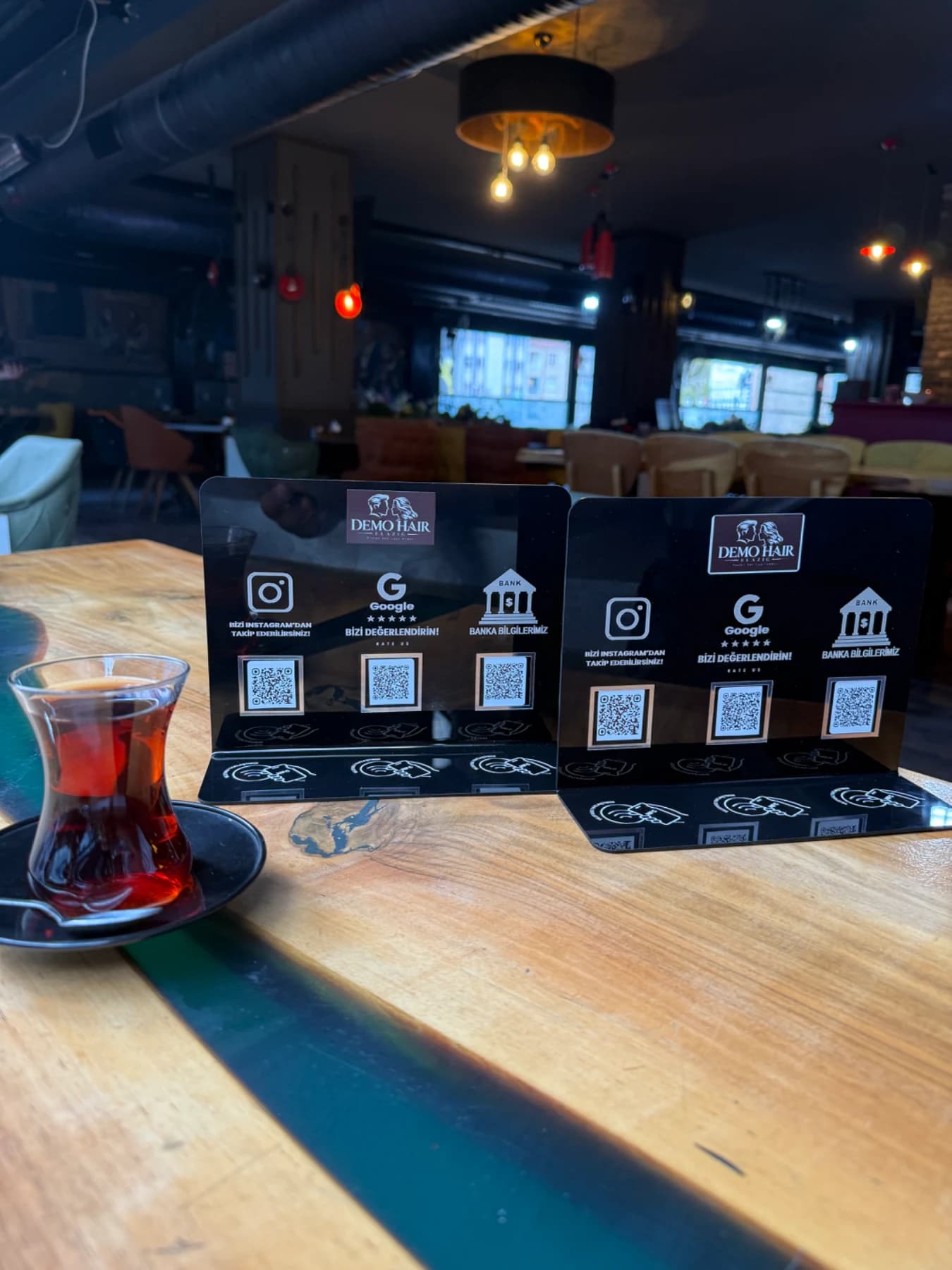 3’lü NFC + QR stand